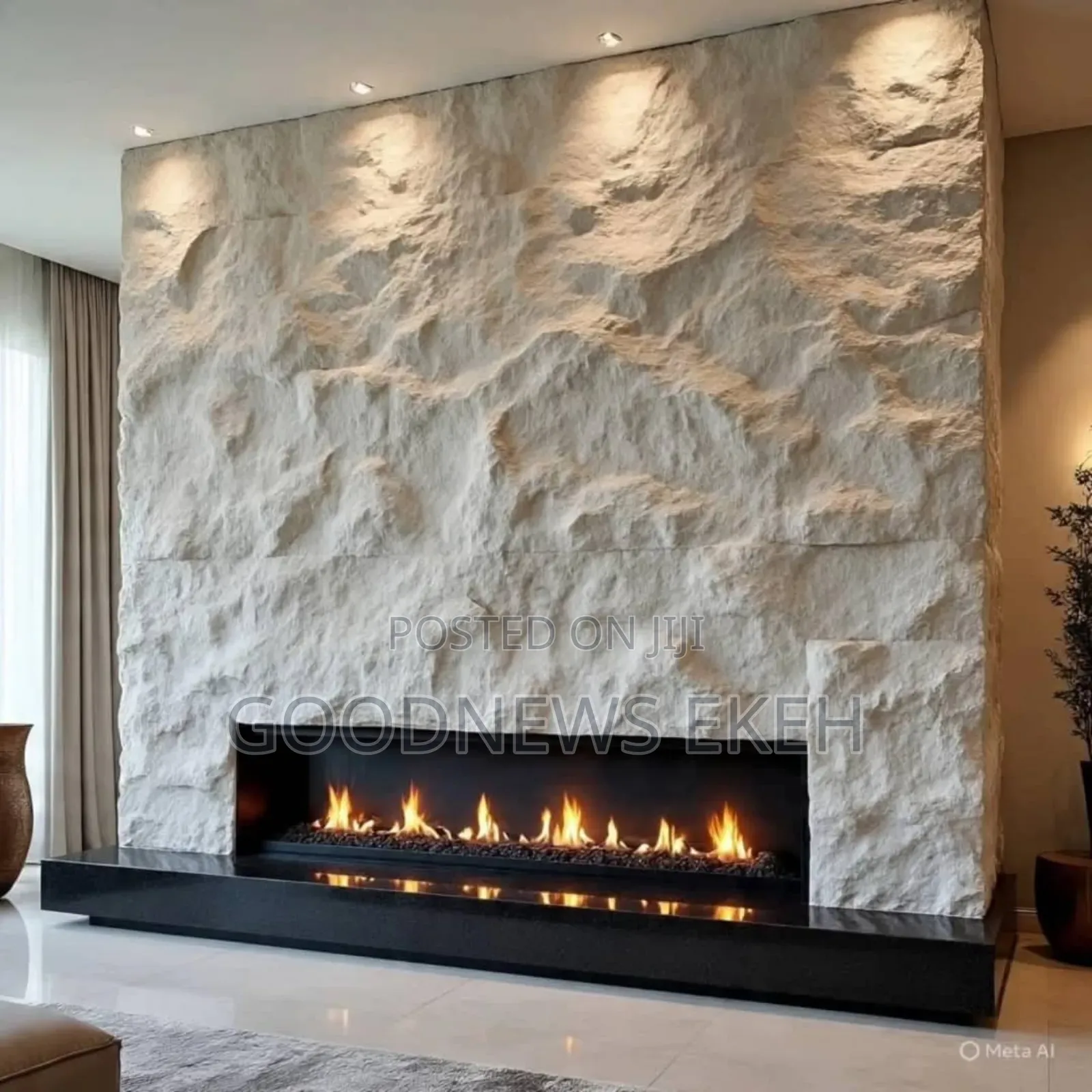 Pu Stone Natural White