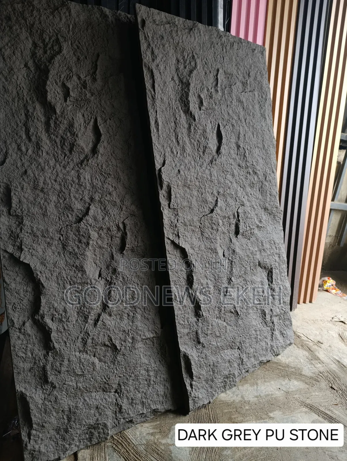Dark Grey Pu Stone