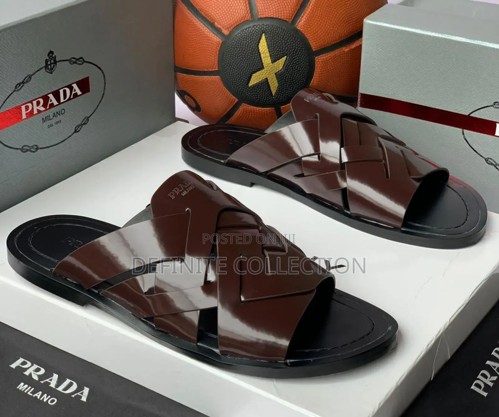 Prada Italian Leather Slippers