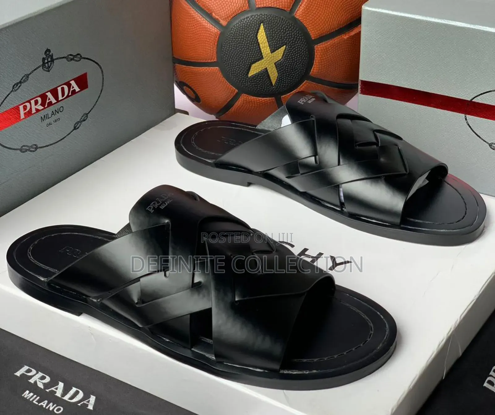 Prada Italian Leather Slippers