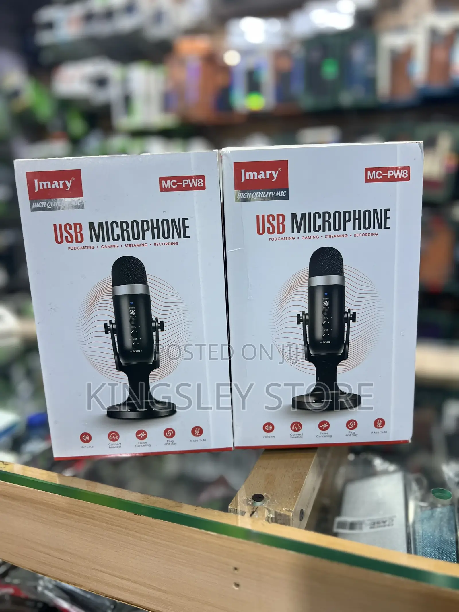 Jmary Mc-Pw8 Usb Microphone Plug and Play Microphone Podcasting Gaming
