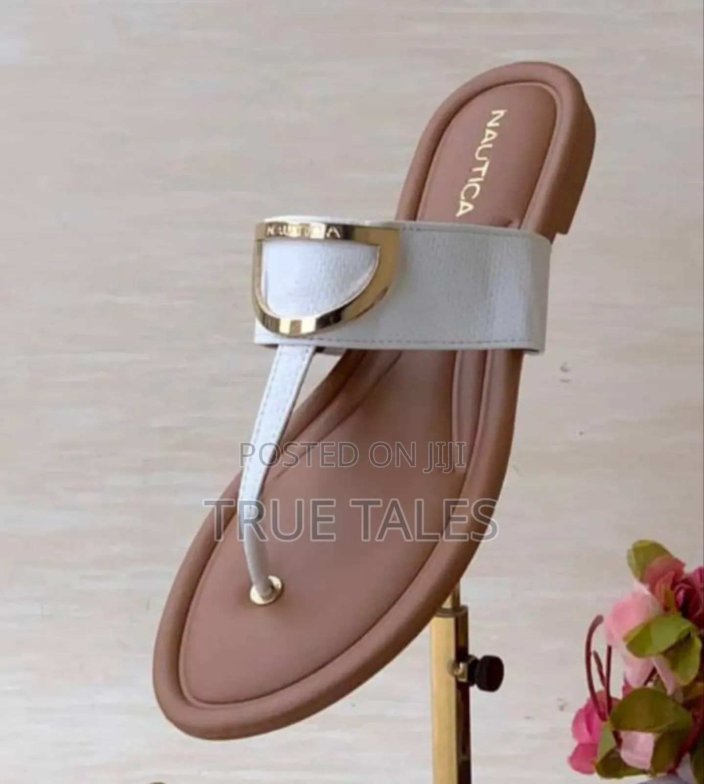 Nautica Comfortable Uk  Genuine Leather Scissors Ladies Slippers