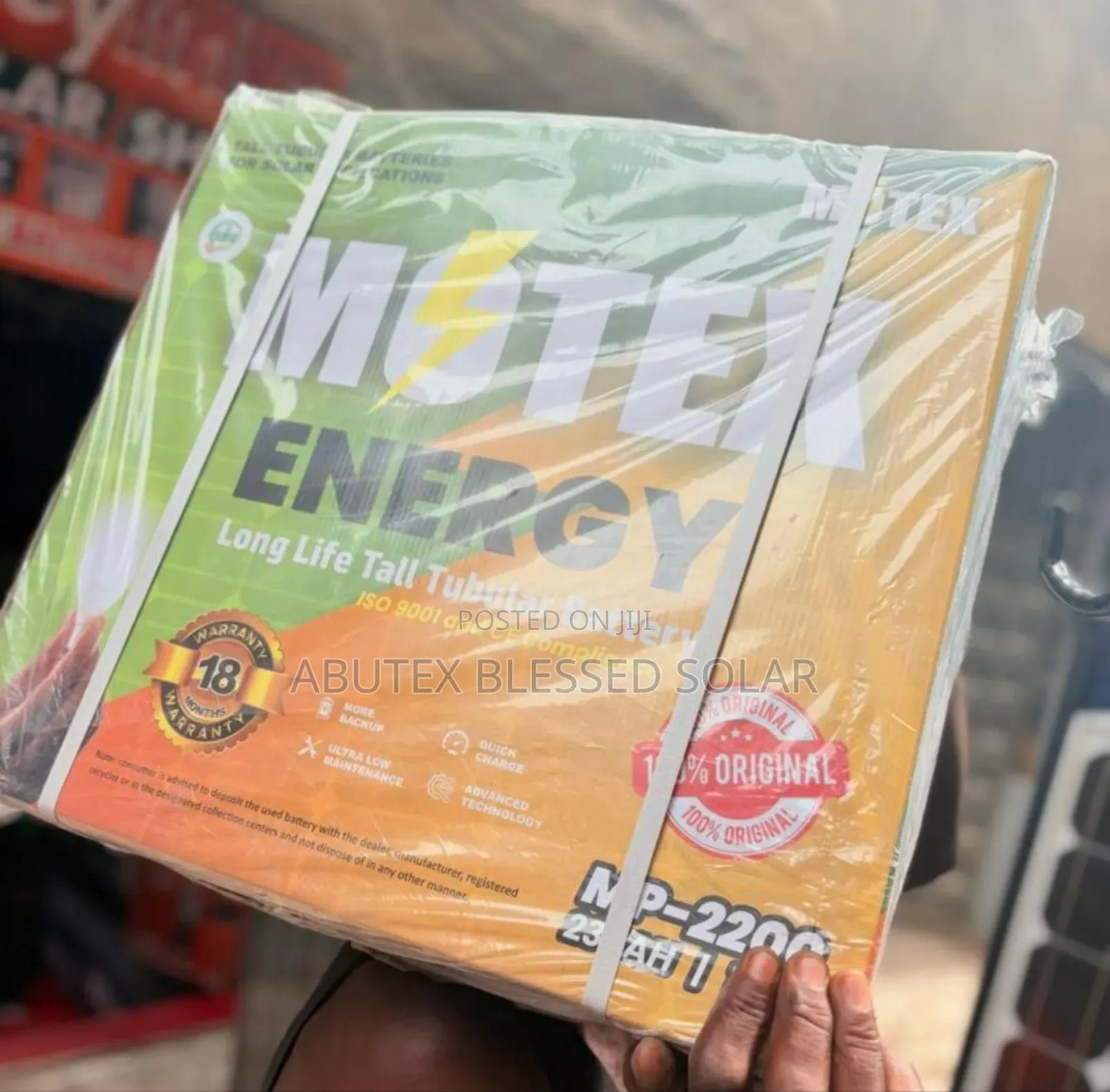220ah 12v Motex Energy Tubular Battery Indian