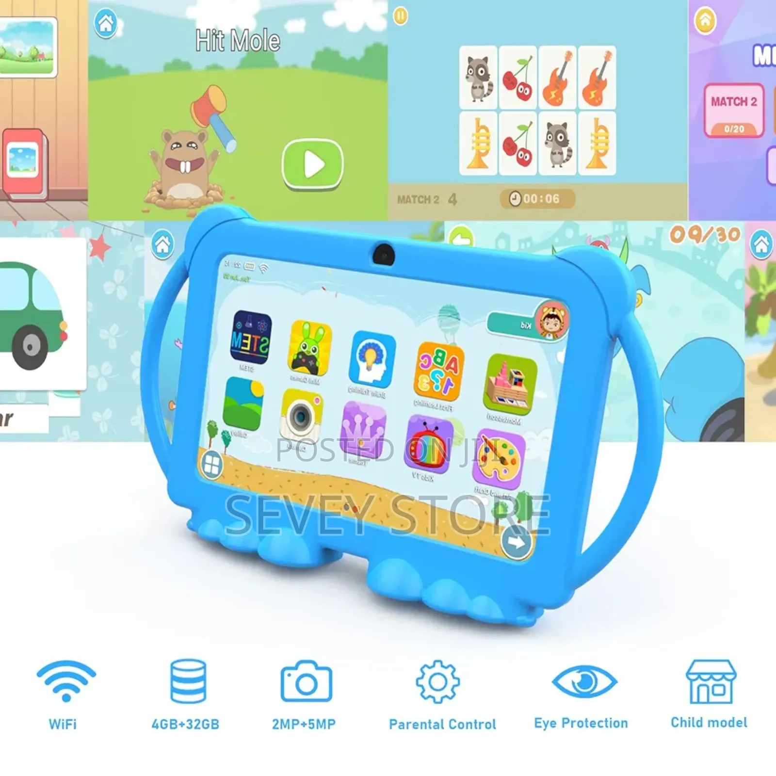 Android 14 Kids Tablet, 7 Inch Tablet for Kids, 4gb Ram 32gb Rom