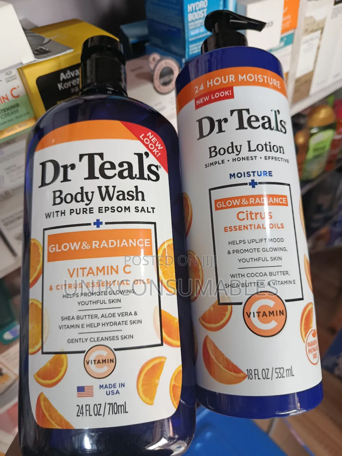 De Teal's Vitamin C Body Wash & Citrus Body Lotion