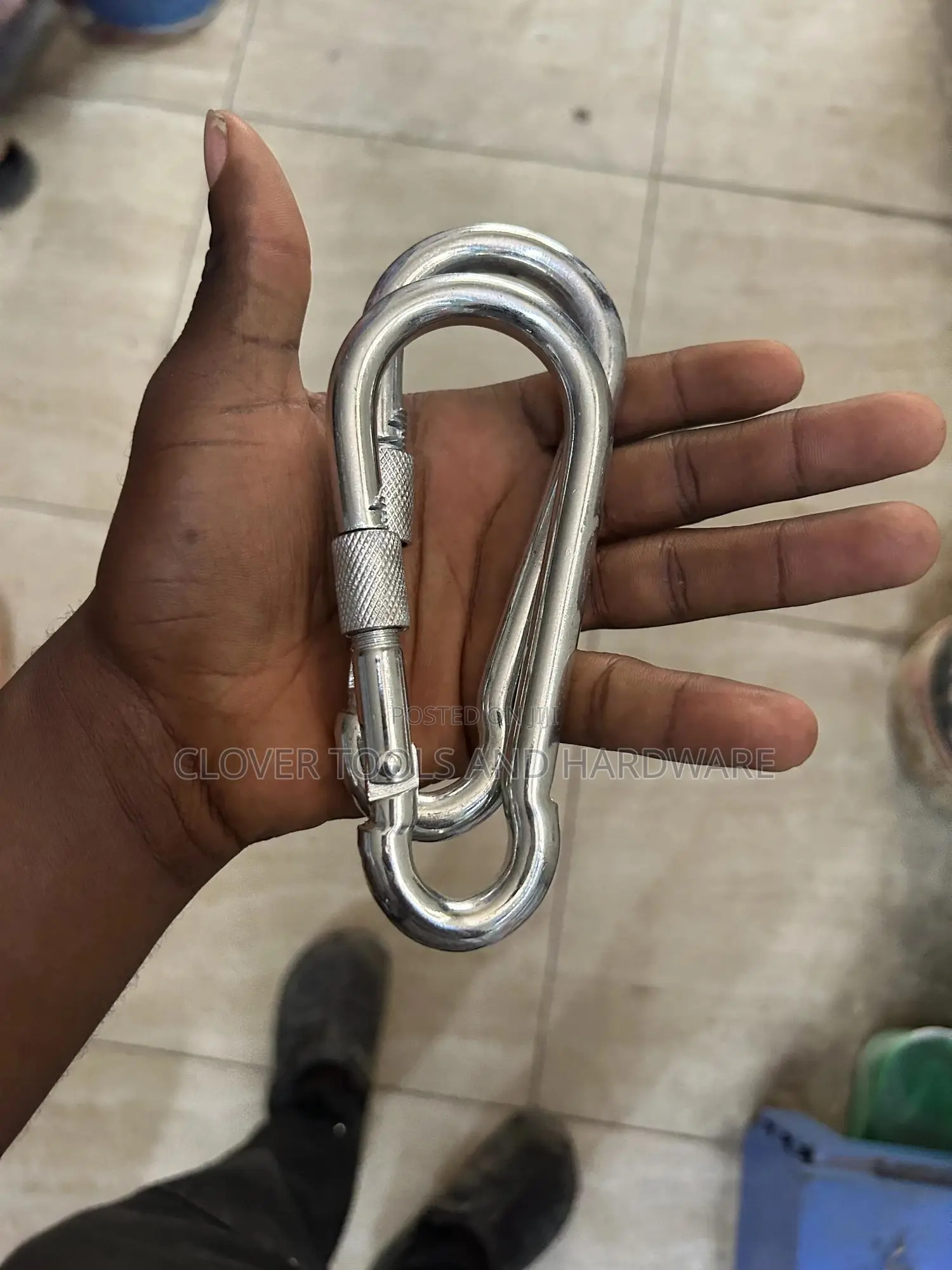 Snap Hook With Screw/Carabiner Stainless Steel Nickle