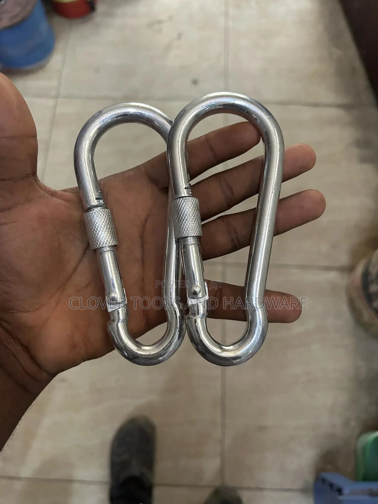 Snap Hook With Screw/Carabiner Stainless Steel Nickle