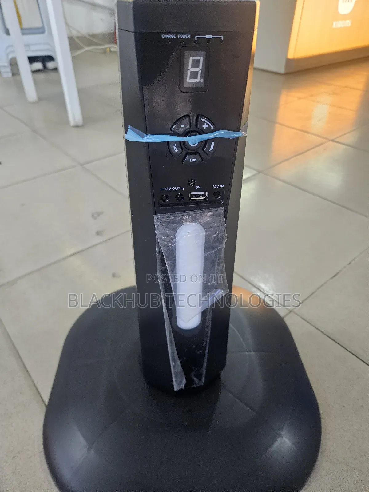 Mewe Rechargeable Standing Fan 18 Inches Blade With Free Solar Panel