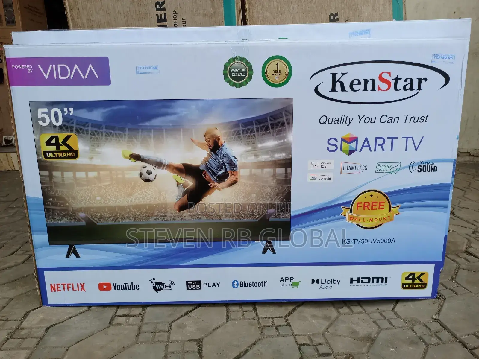 Kenstar 50 Inches Smart Tv Ks-Tv50uv5000a