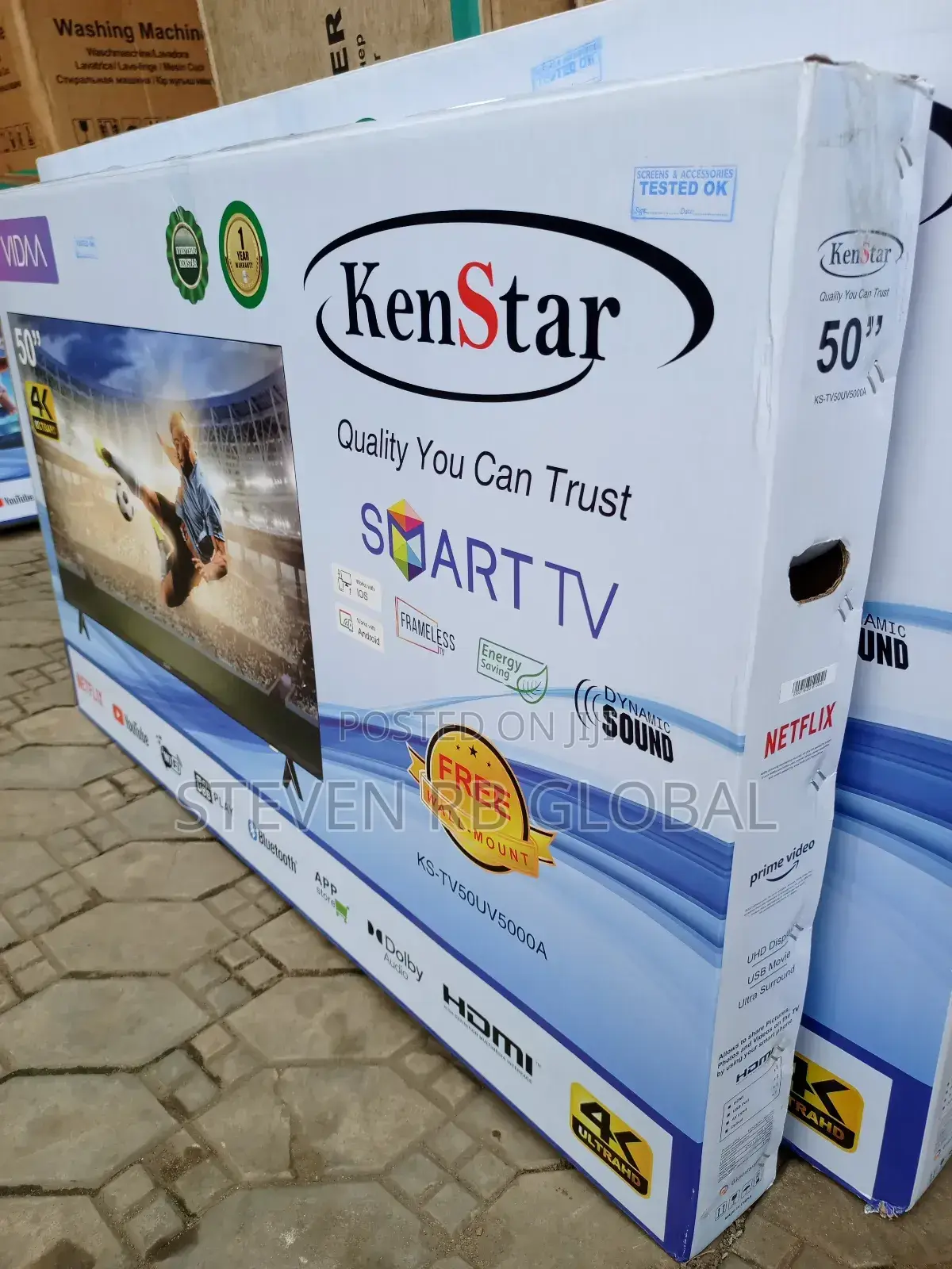 Kenstar 50 Inches Smart Tv Ks-Tv50uv5000a