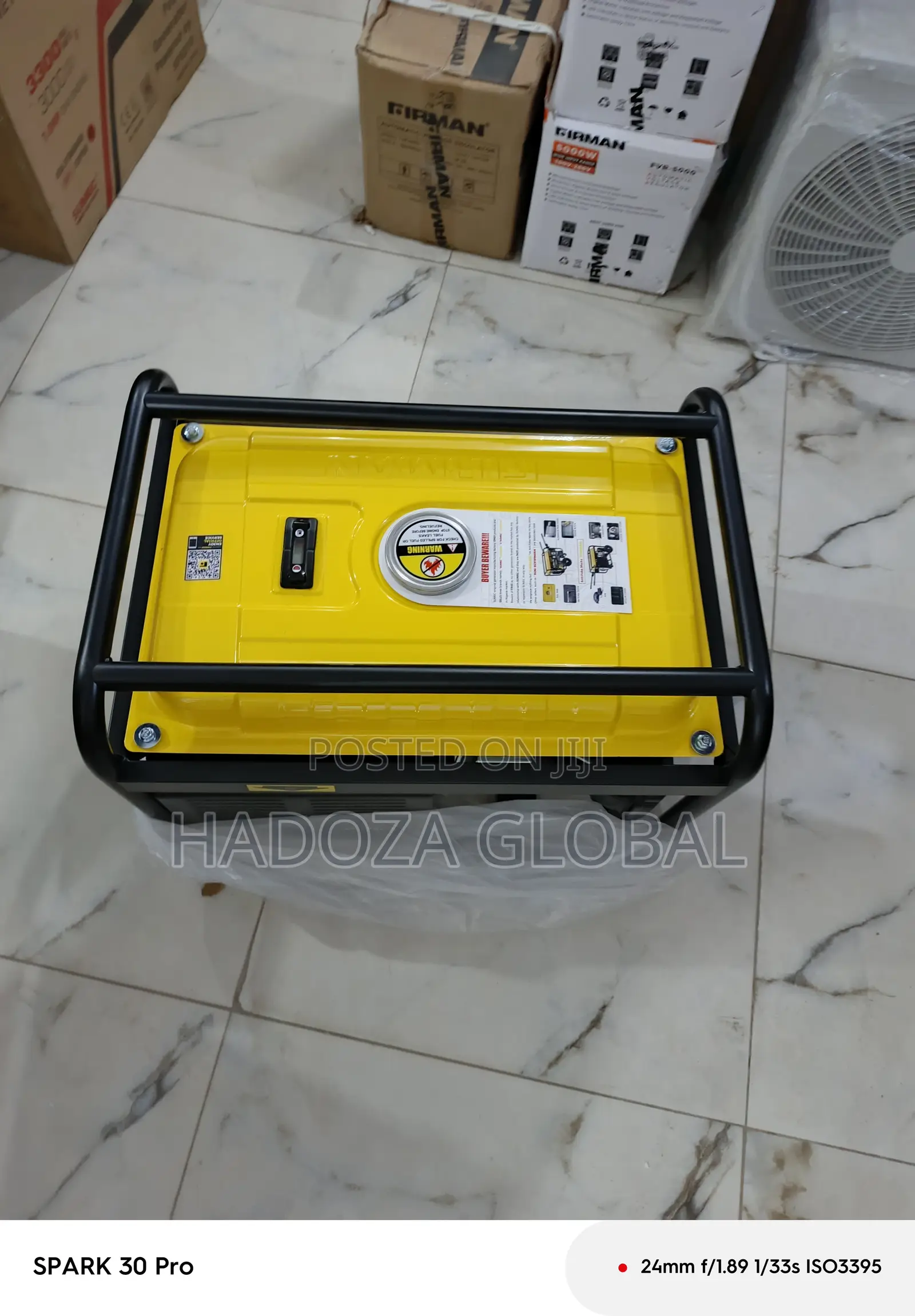 Spg4000 Firman 3.3kva – Copper Generator With Manual Starter