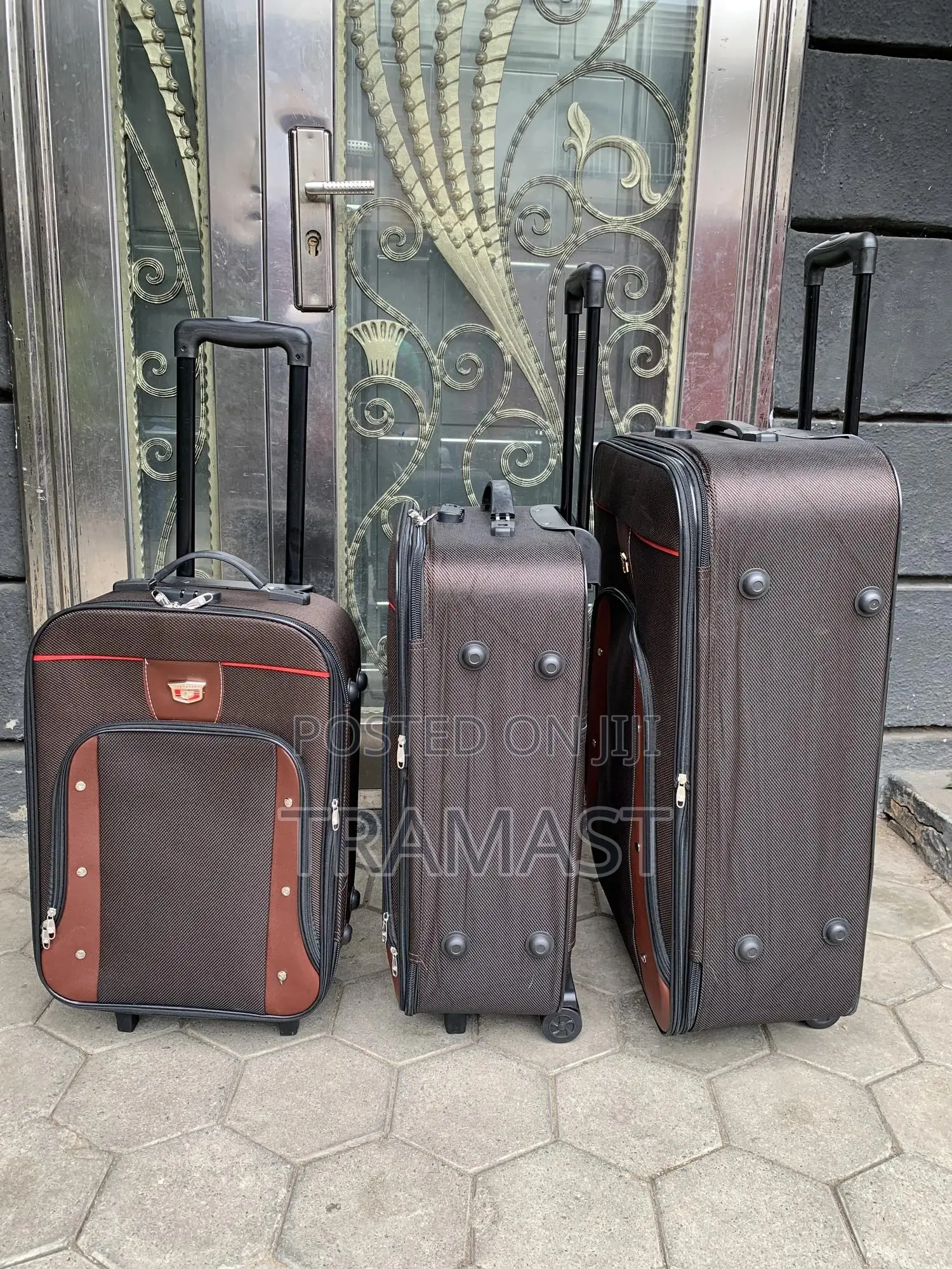 Pologood 3-set Travel Luggage (Brown)