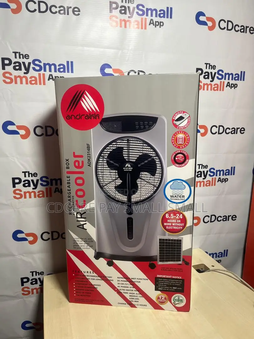 Pay Small Small Andrakk Rechargeable Aircooler On Cdcare.App
