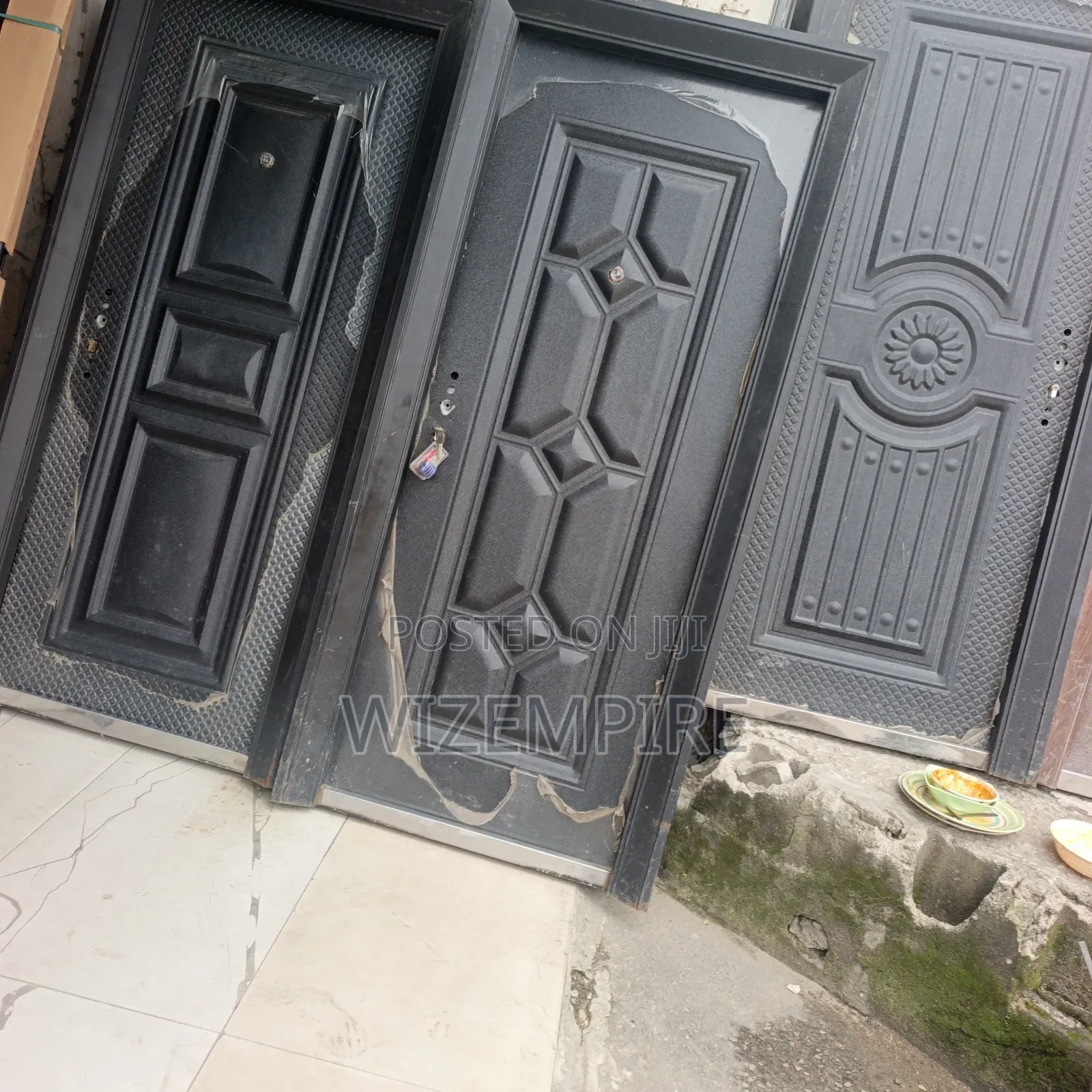 3feet Black China Steel Doors Available