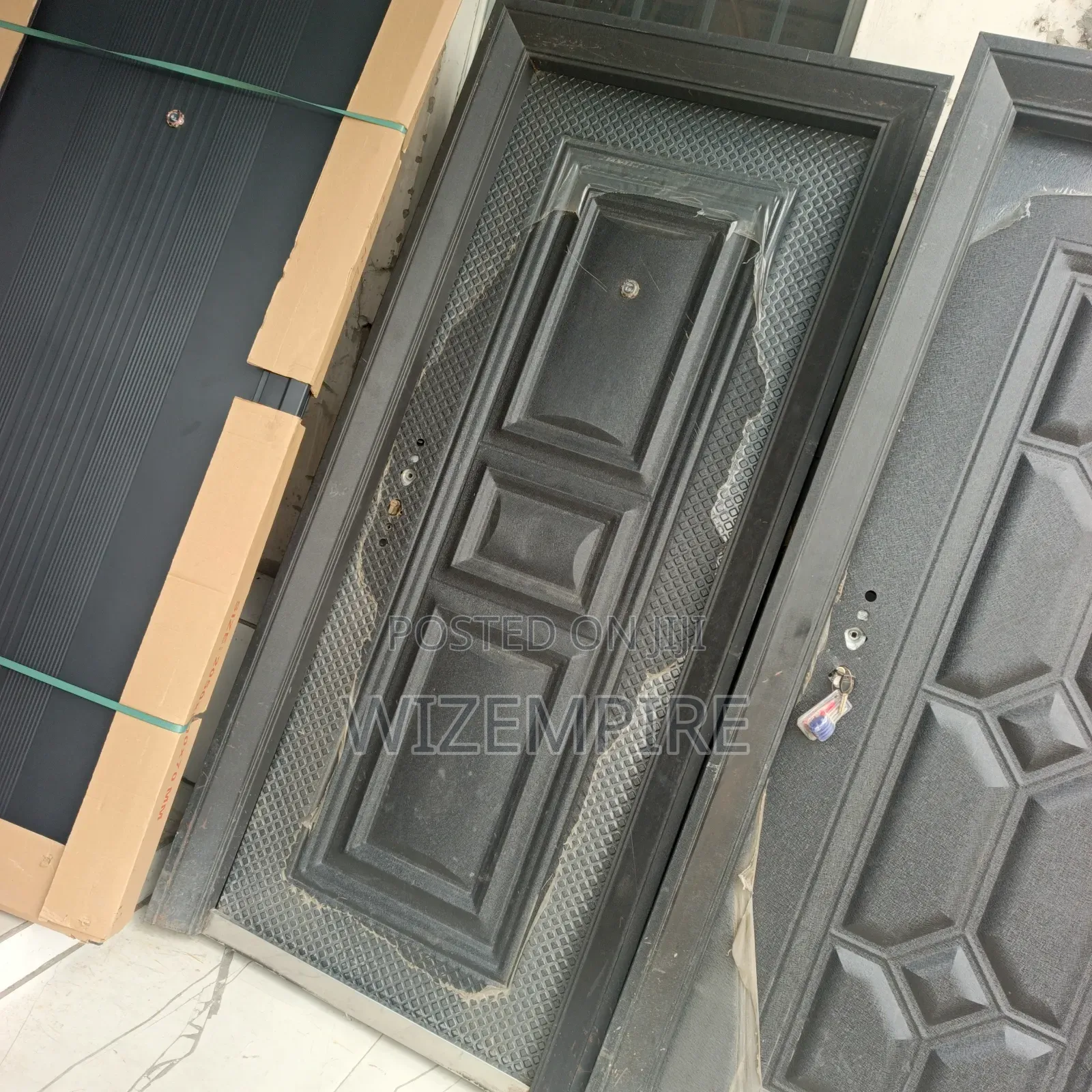 3feet Black China Steel Doors Available