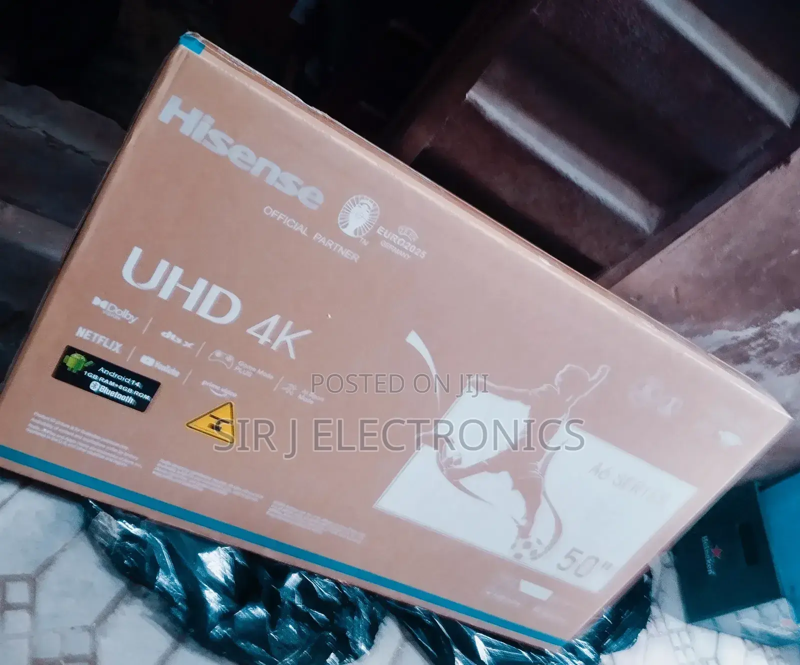 Original 50" Hisense 4k Uhd Smart Tv + Netflix + Youtube + Warranty