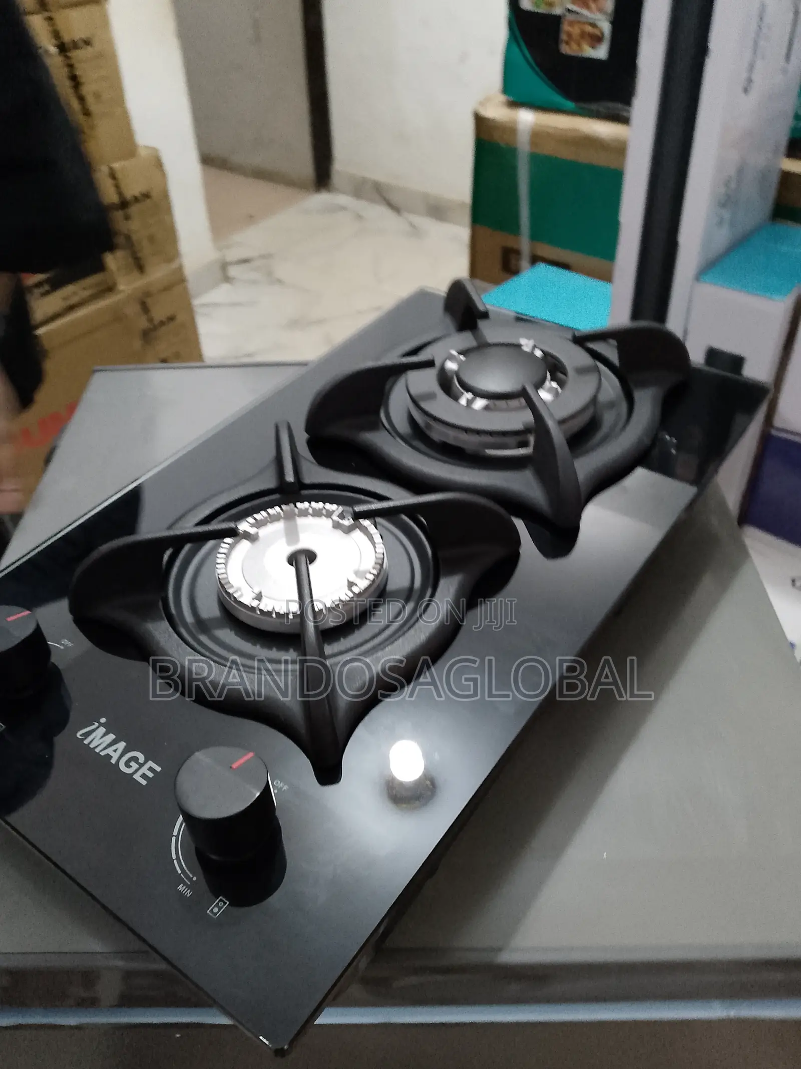 2 Burner Gas Hob With Safety Flame Device