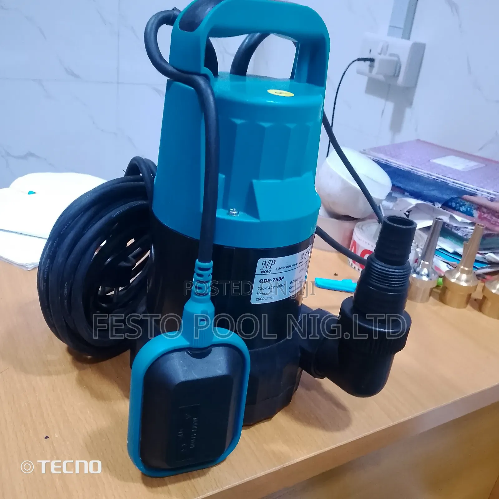 1hp Plastic Submersible Pump