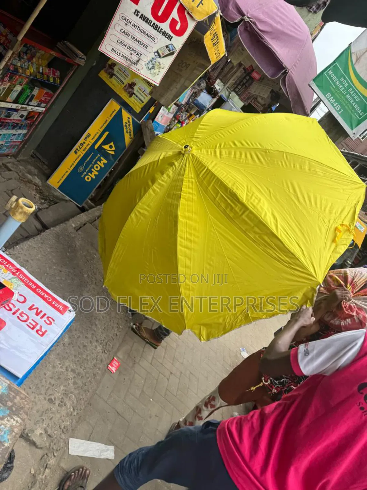 Yellow 48" Beach And Pos Umbrella