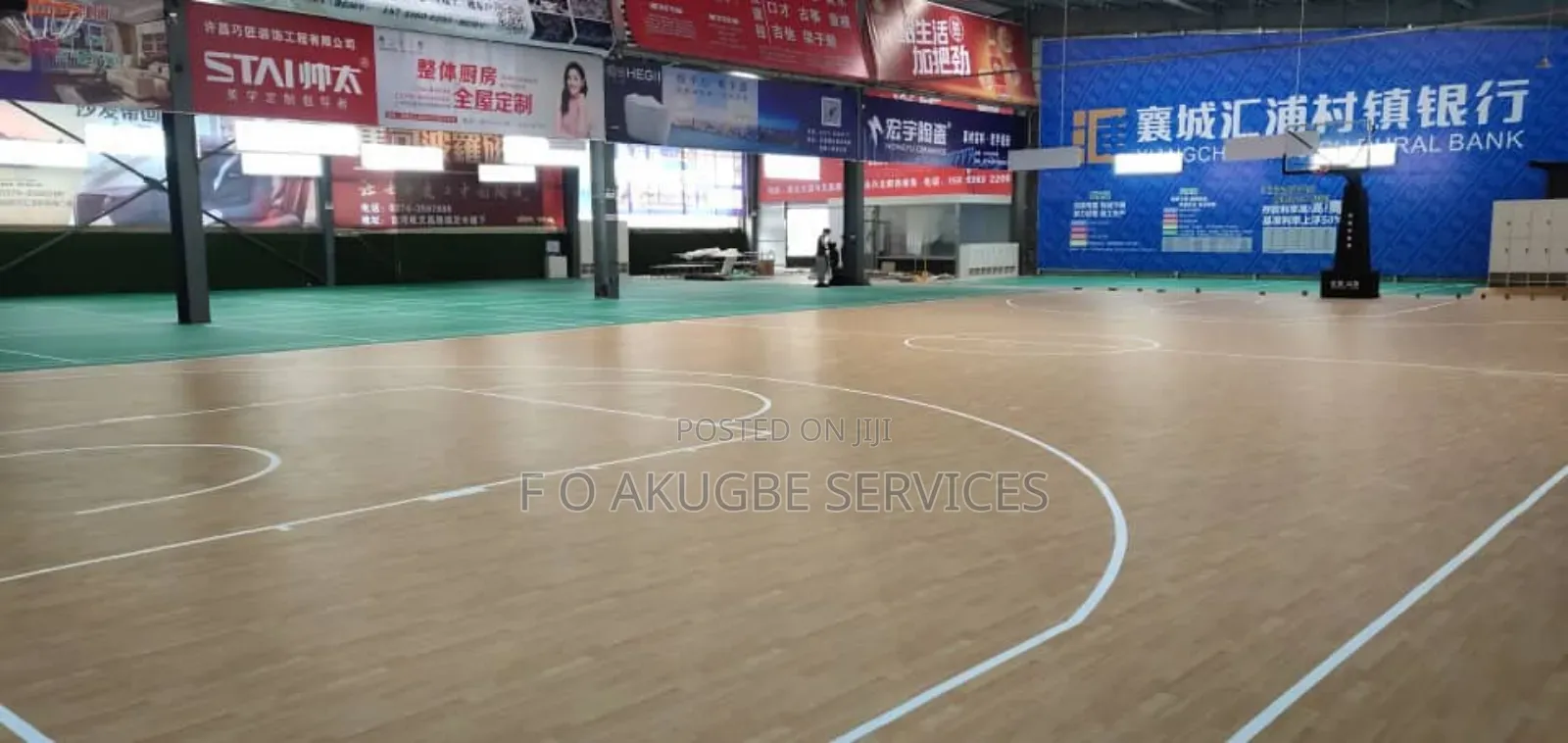 Basketball Court Drawing, Painting and Reineforment