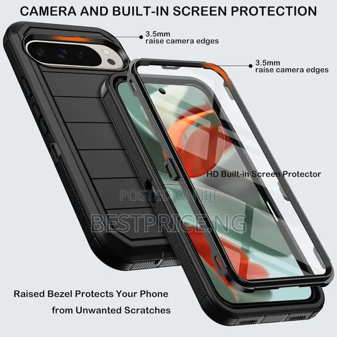 Rugged Defender Case for All Google Pixel 10a/10 / 6/ 7/ 8/ 9 Series