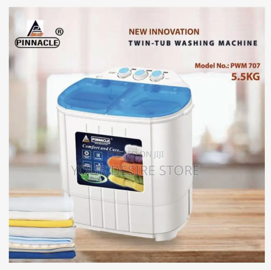 Pinnacle 5.5kg Twin Tub Washing Machine (Pwm-707)