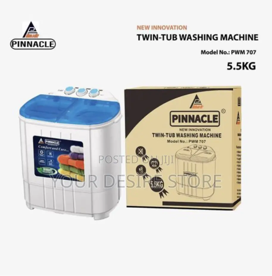 Pinnacle 5.5kg Twin Tub Washing Machine (Pwm-707)