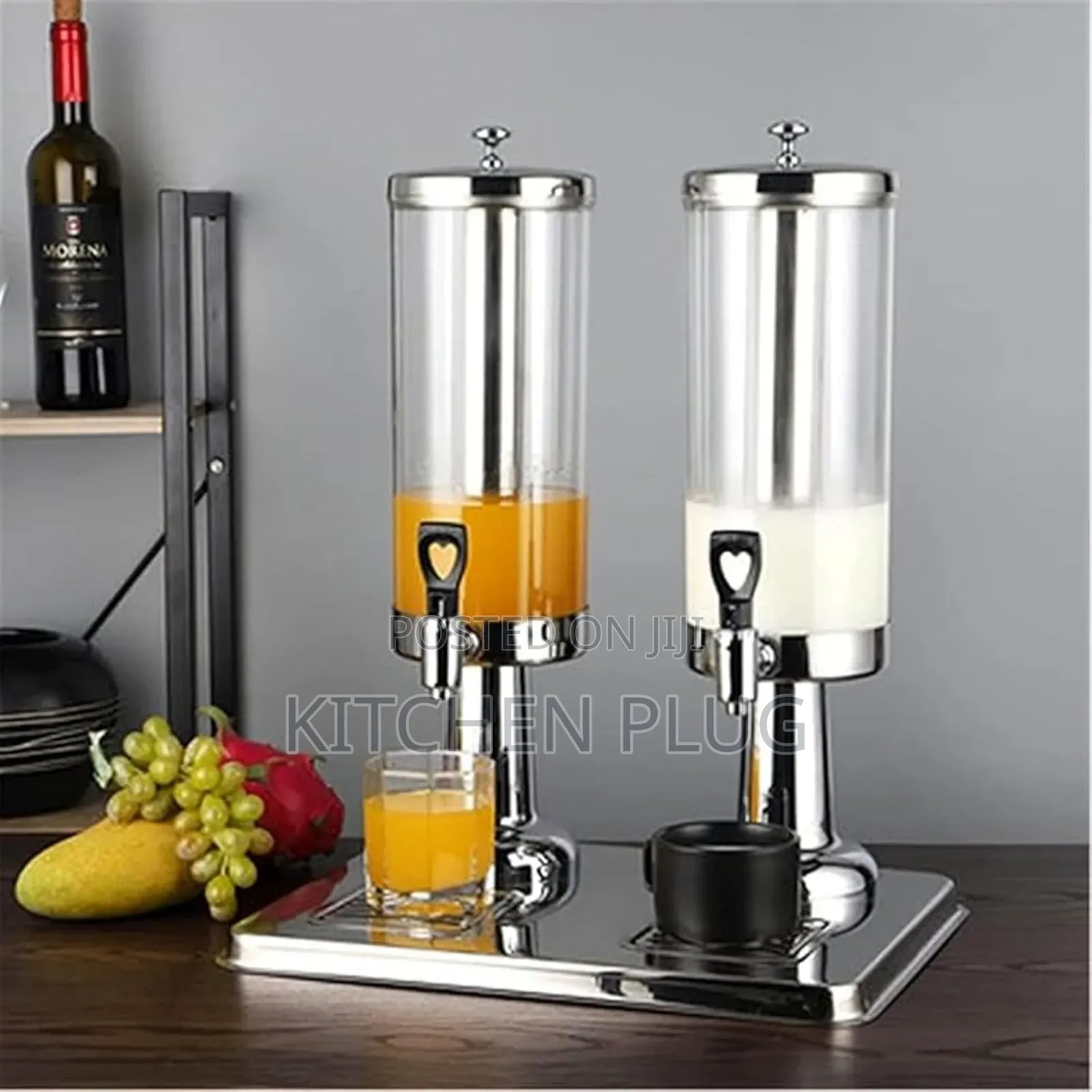 6l Stainless Steel Drink Dispenser Fruit Juice Dispenser With Stand
