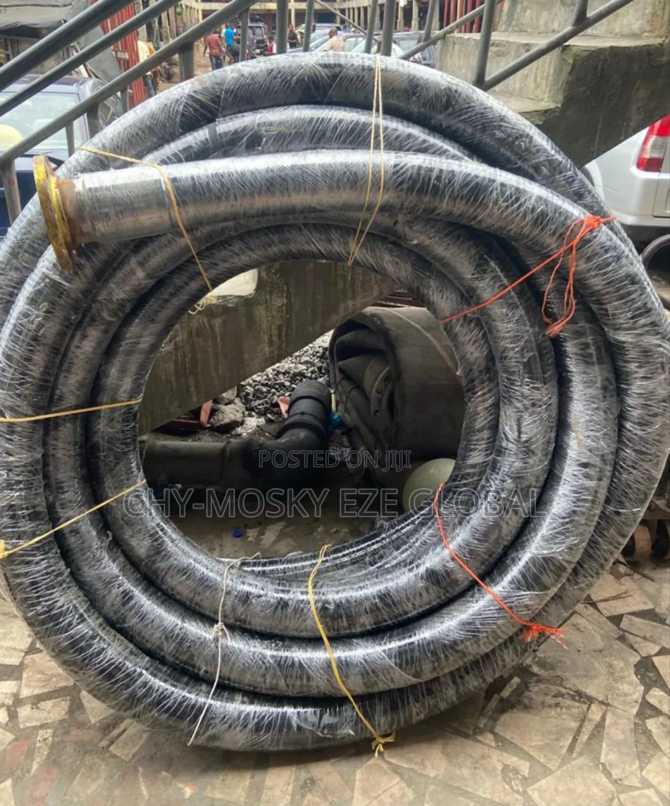4 Inch Rubber Flexible Suction Hose (With Both End Flange)