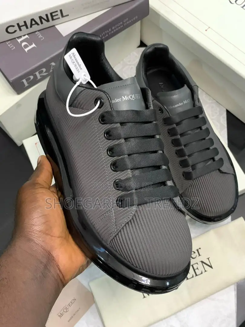 Classy McQueen White and Black Sneakers