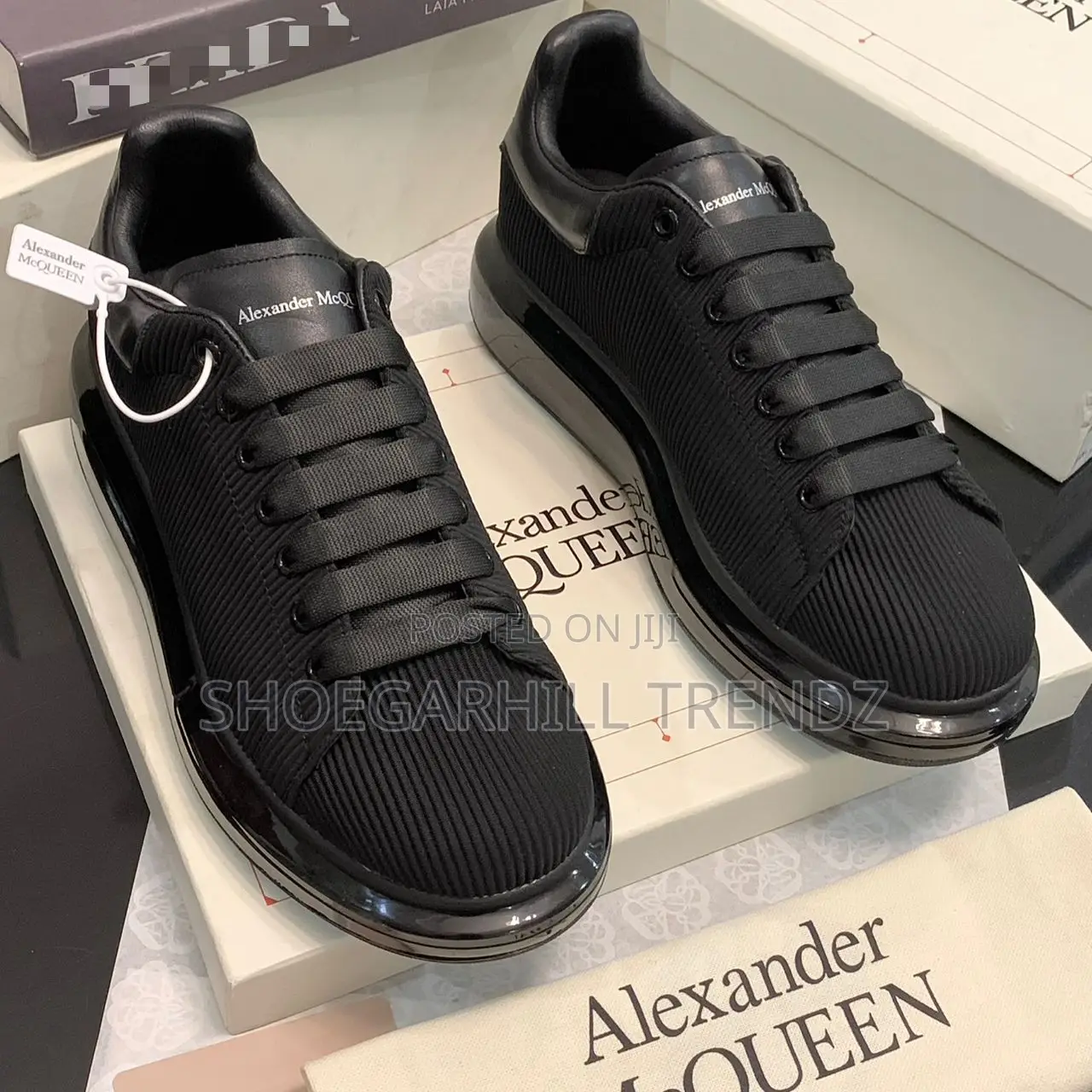 Classy McQueen White and Black Sneakers