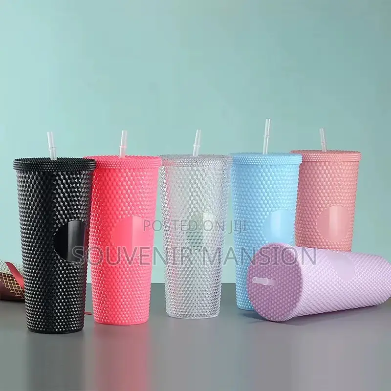 Water Cup With Straw