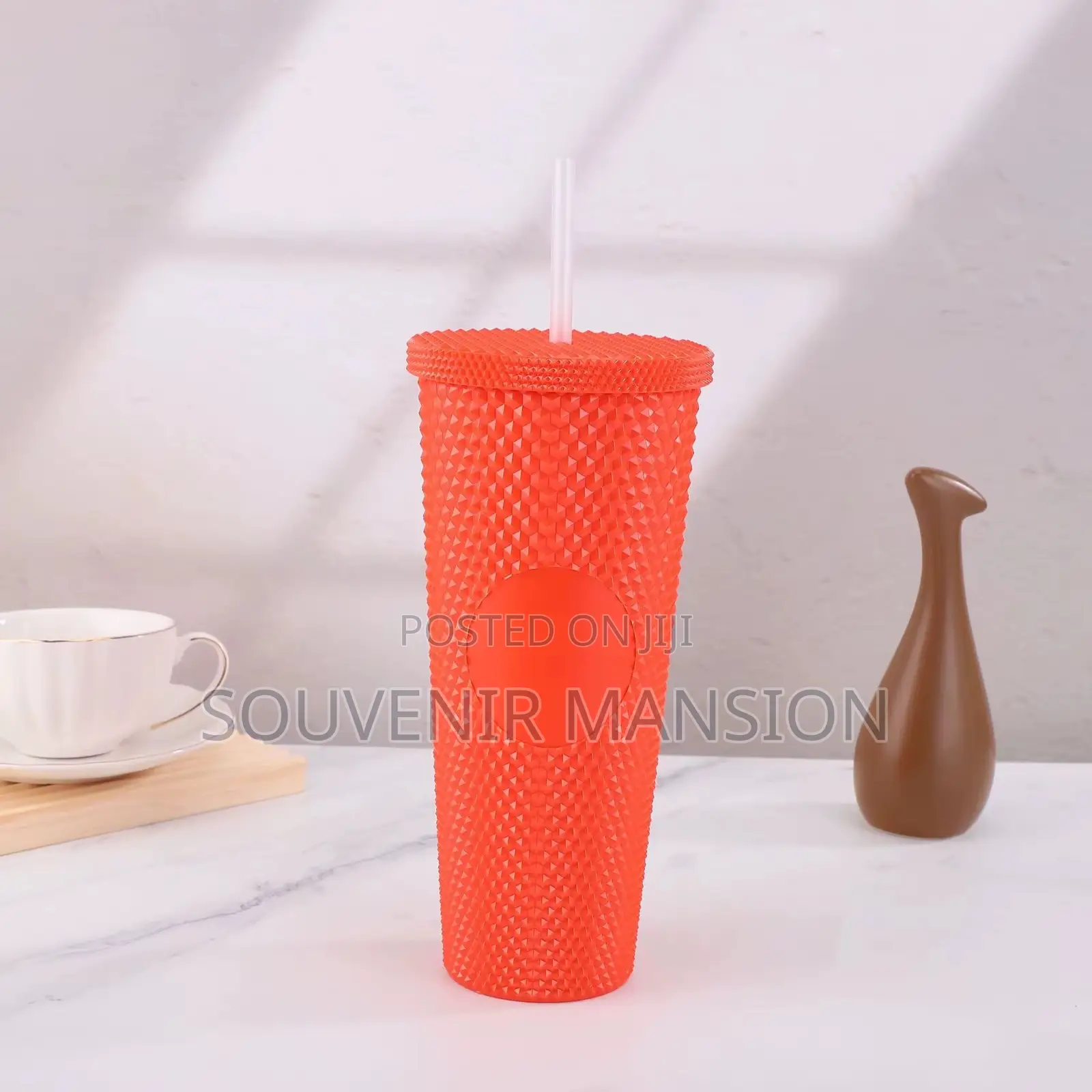 Water Cup With Straw