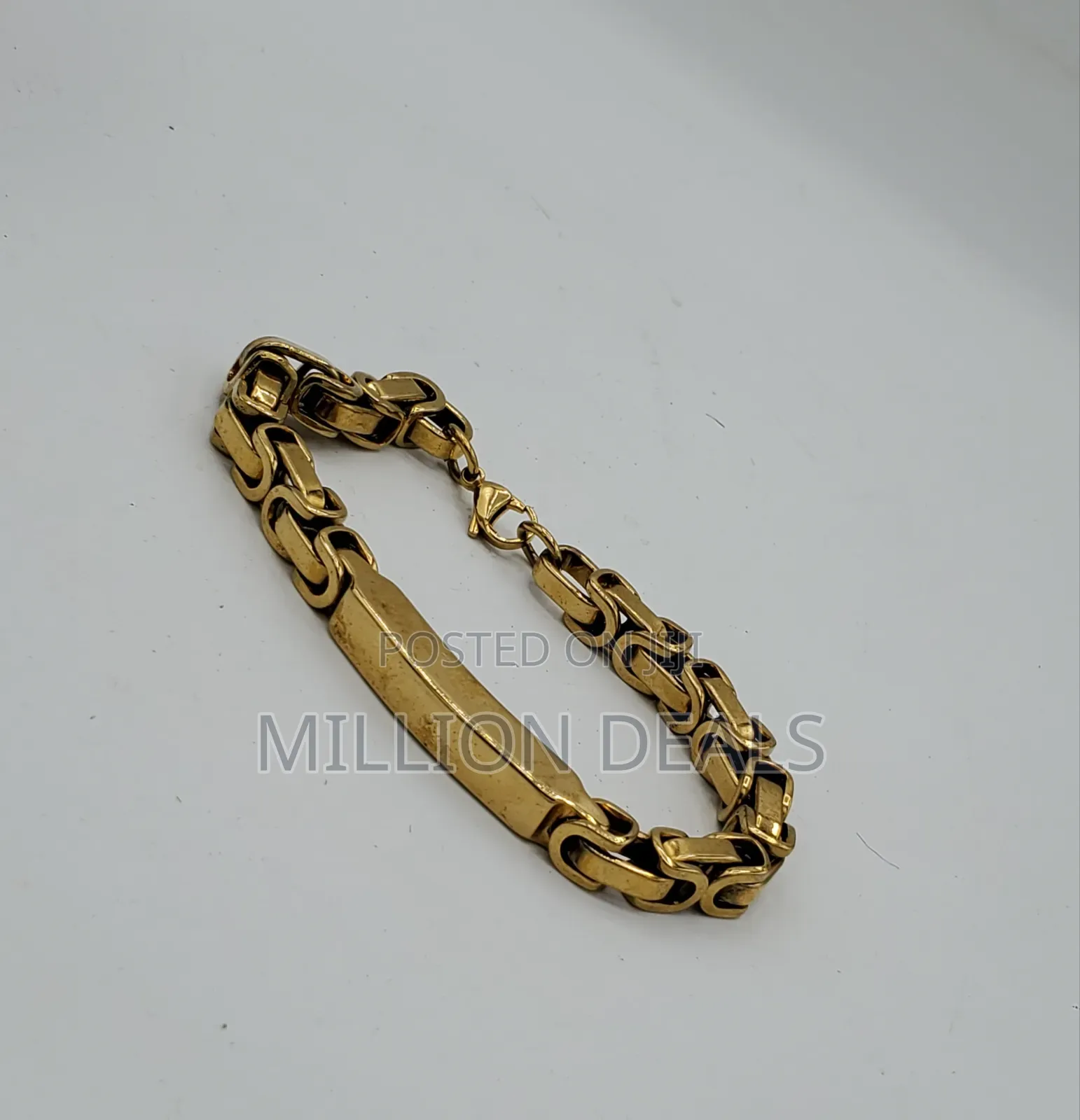 Luxe Stylish Men’S Studs Link Bracelet