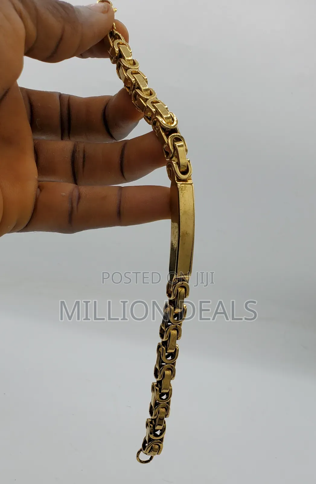 Luxe Stylish Men’S Studs Link Bracelet