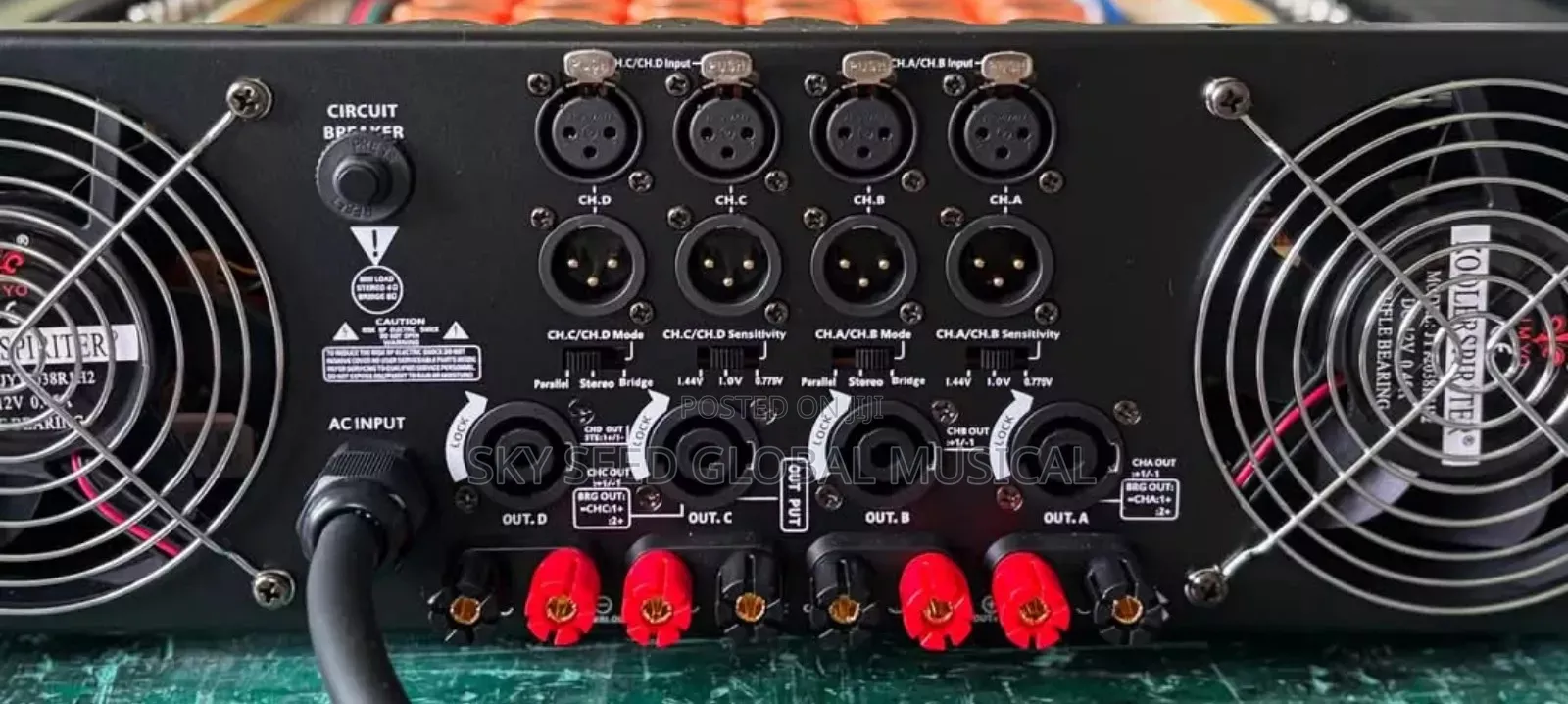 4 Channel Heavy Duty Amplifier