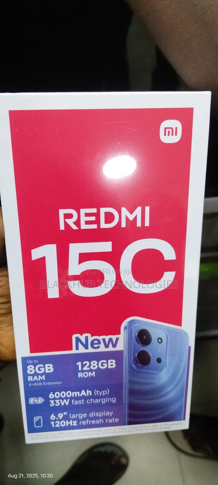 New Xiaomi Redmi 15C 4G 128 GB Blue