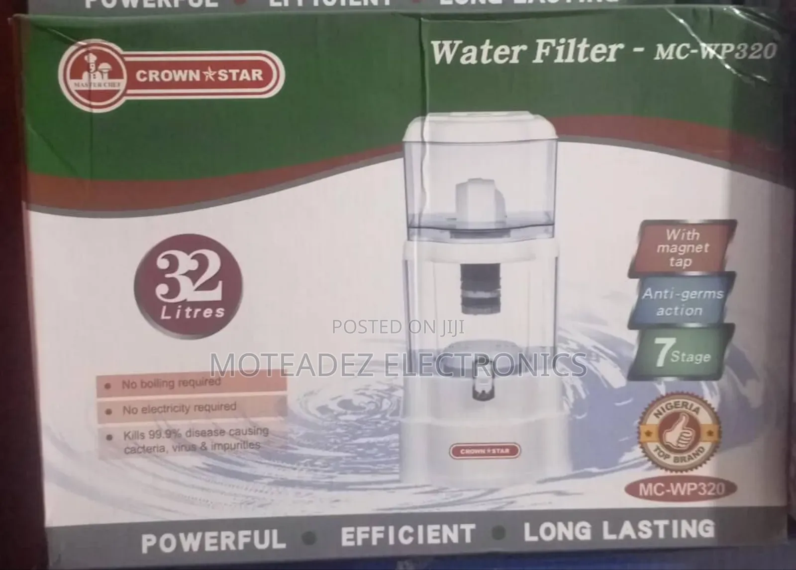 Master Chef 32l (7 Stage) High Quality Water Filter Purifier/Dispenser