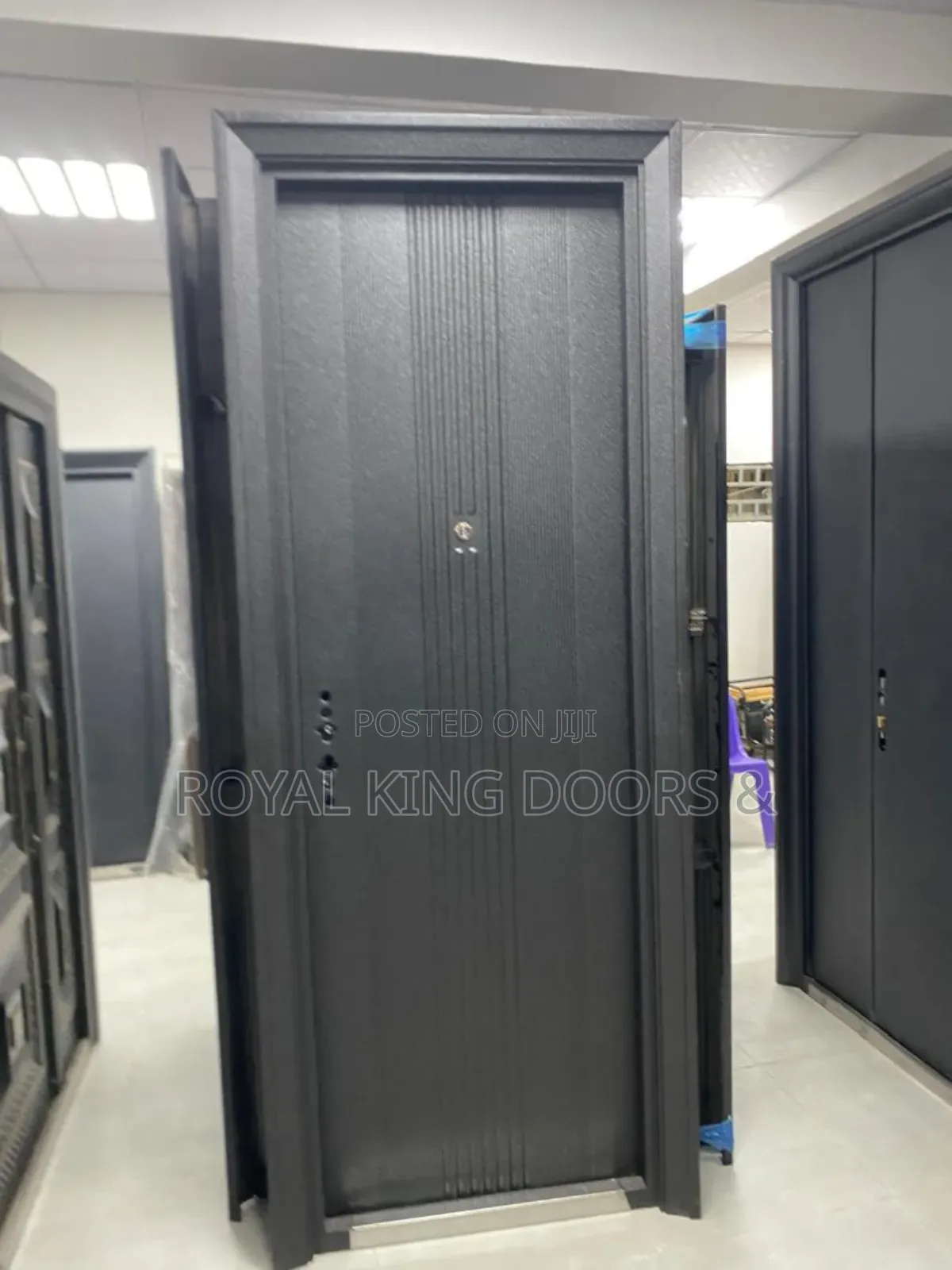 70mm Steel Security Back Exit Door Extra Height 3ft by 8ft