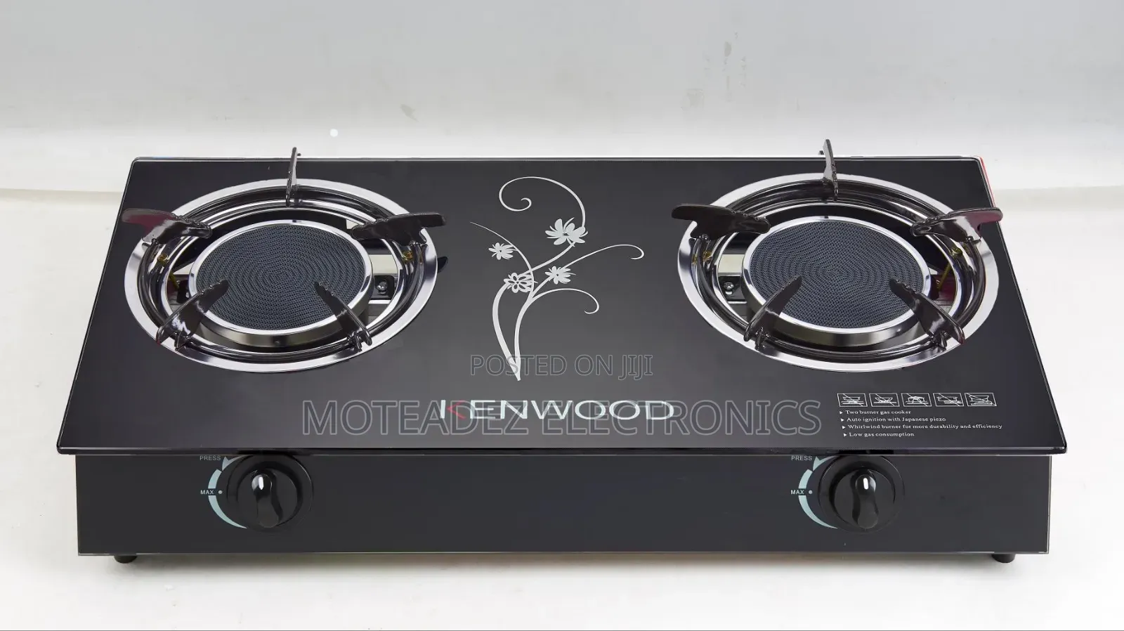 Kenwood 2face Infrared Burner Tempered Glass Top Gas Cooker/Burner