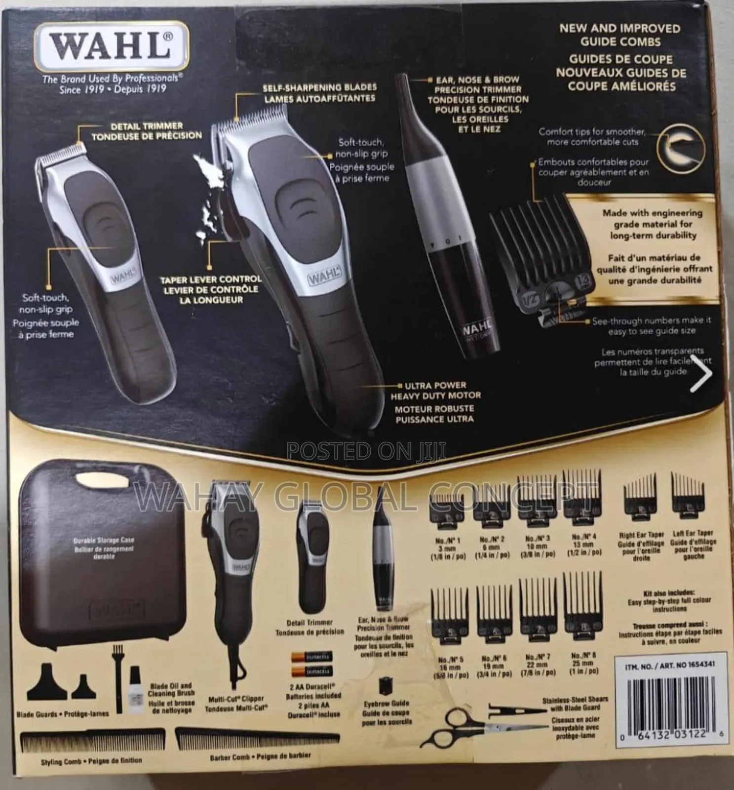 Wahl Complete Hair Cutting Clipper and Trimming Set. Made in Usa