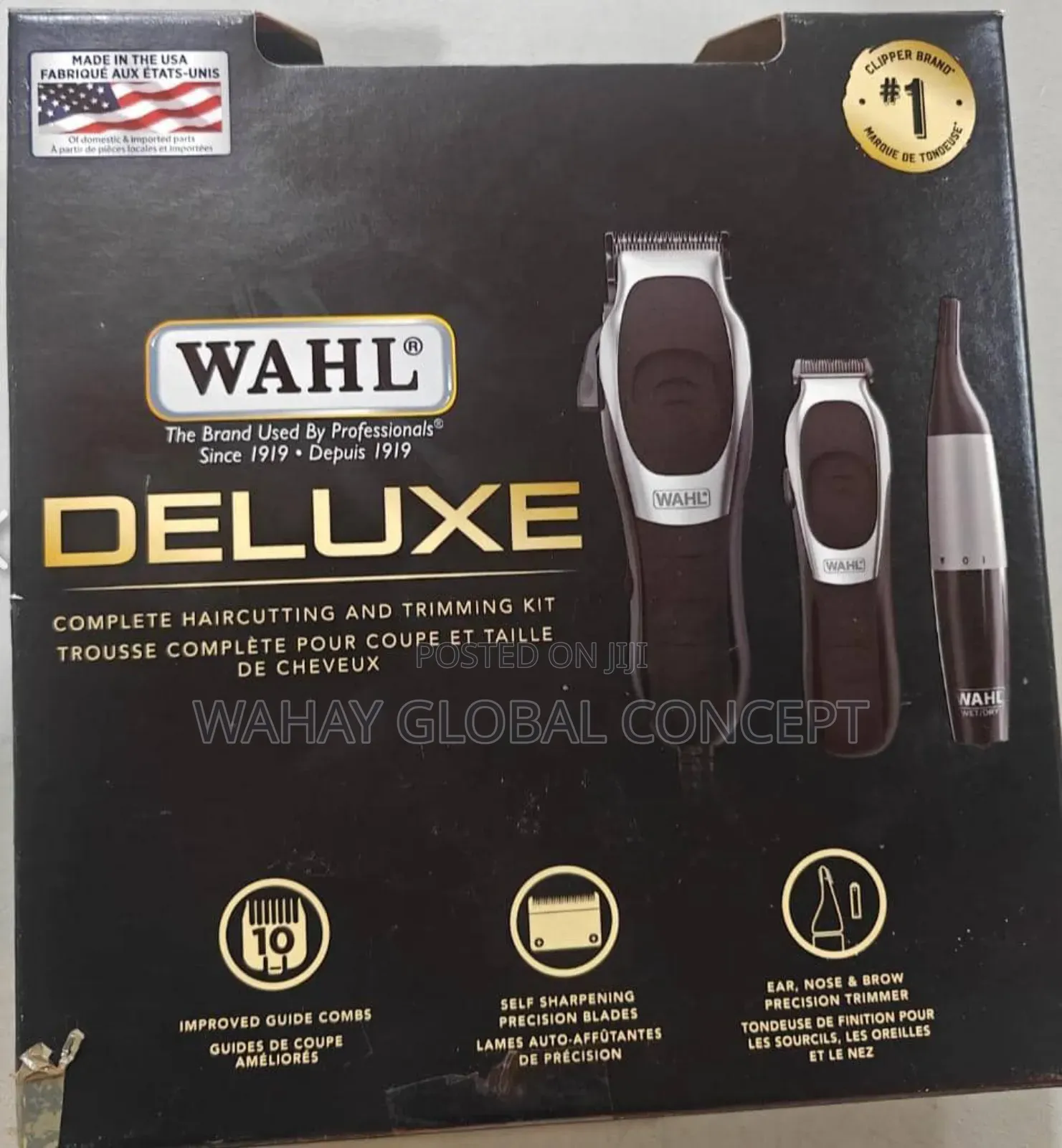Wahl Complete Hair Cutting Clipper and Trimming Set. Made in Usa