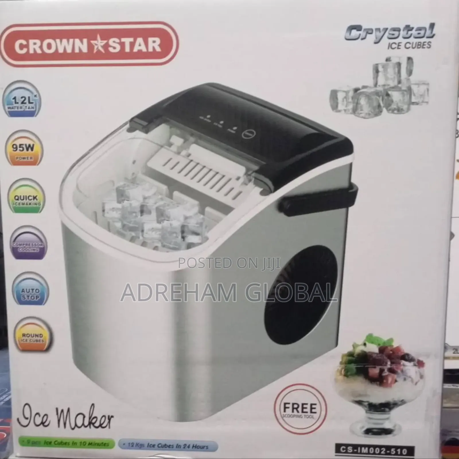 Crownstar Ice Maker 1.2l