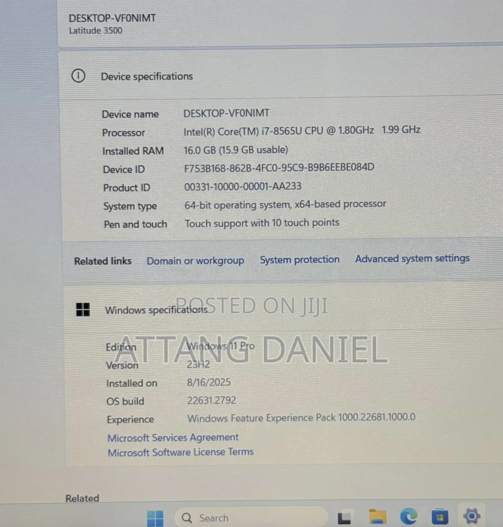 Laptop Dell Latitude 3510 16GB Intel Core I5 SSD 500GB