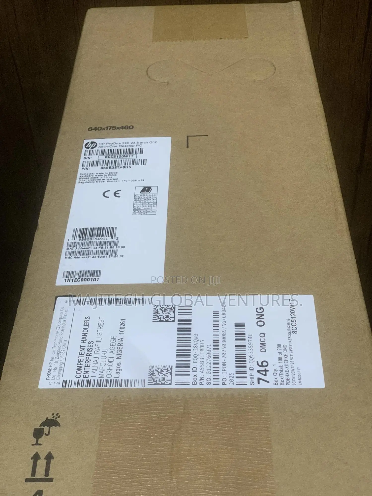 New HP ProOne 240 G10 All-in-One 4GB Intel Core i3 SSD 512GB