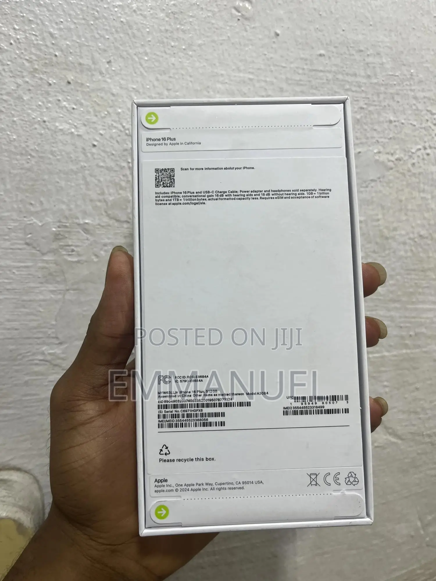 New Apple iPhone 16 512 GB Pink