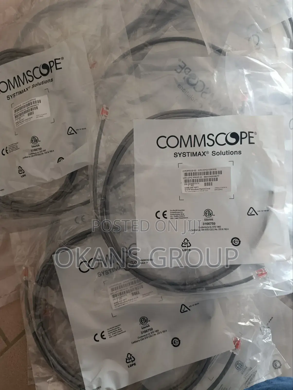 Patch Cord 3m Commscope Systimax Cat6 U/Utp Modular Ethernet Cable