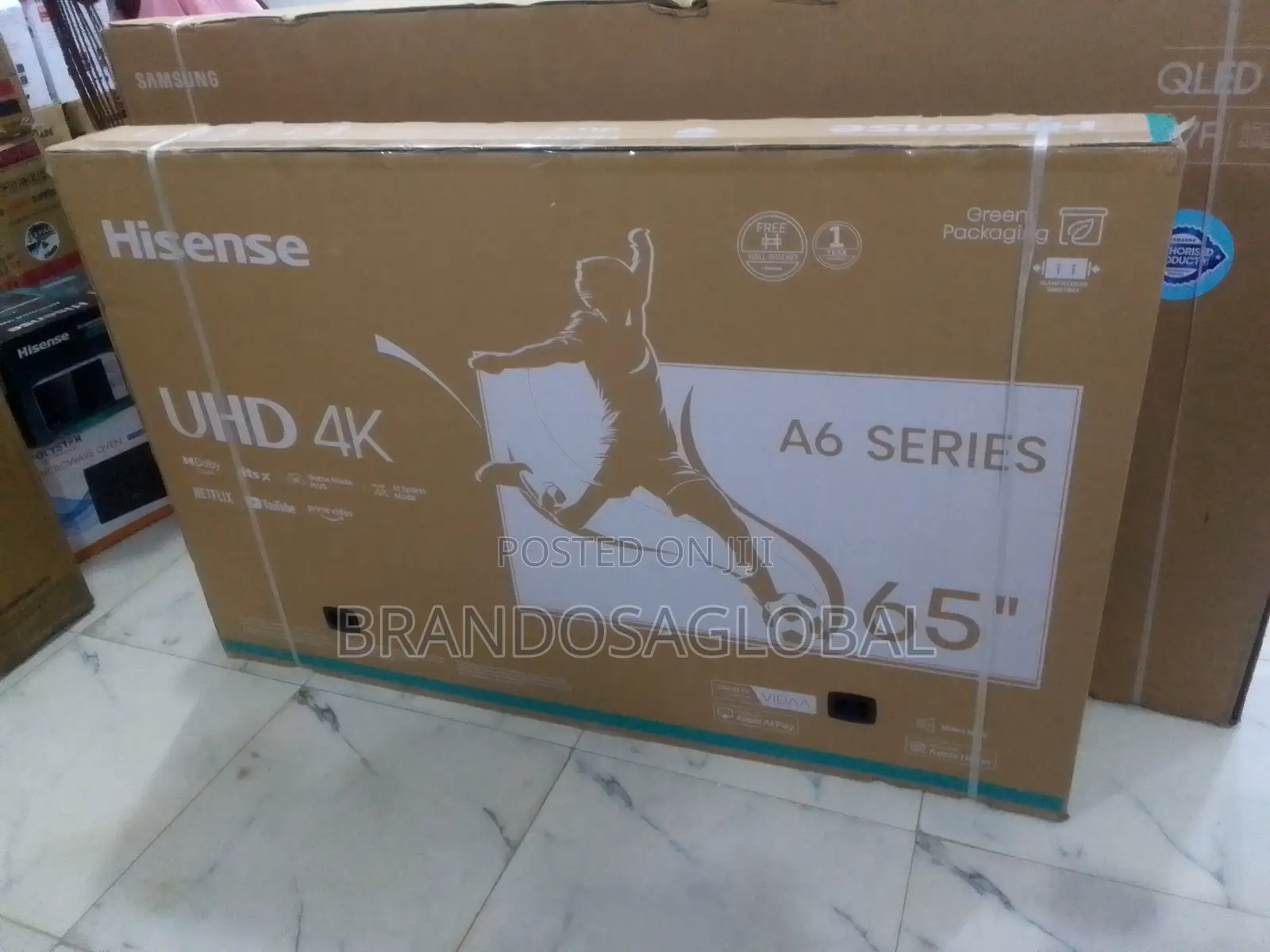 65” Hisense Tv With Crystal Clear Picture
