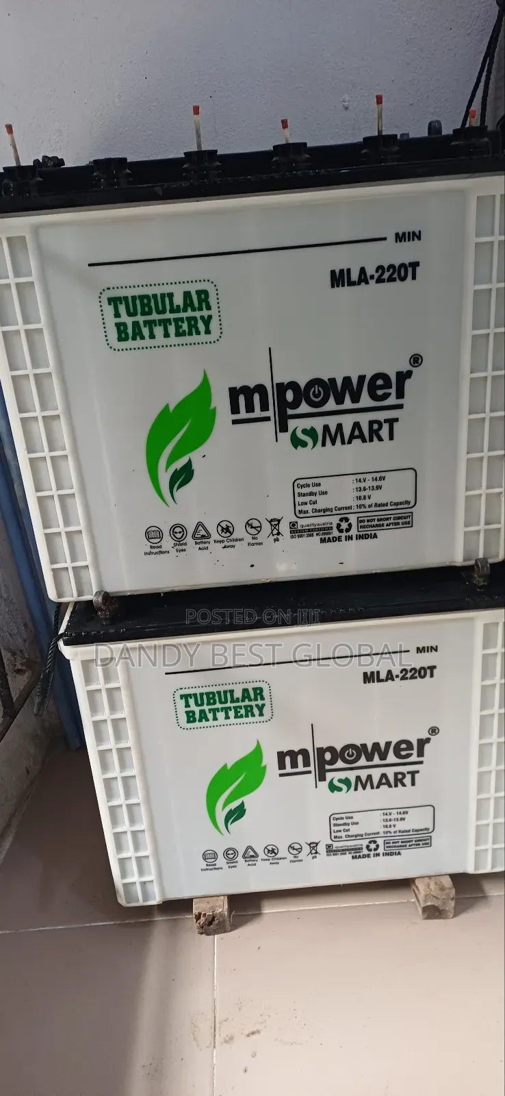 Mpower Smart Tall Tubular Battery 220ah