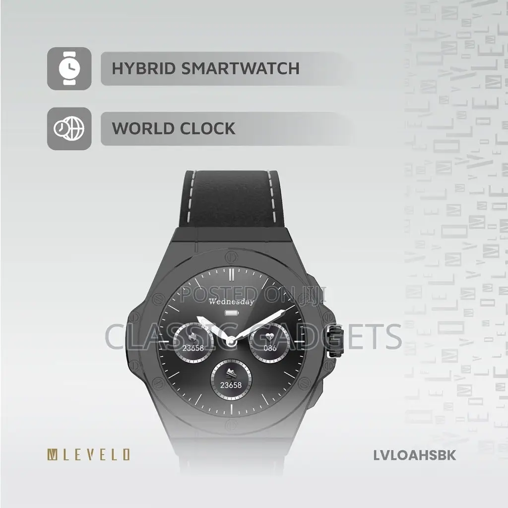 Levelo Oak Automatique Hybrid Smartwatch With Extra Strap